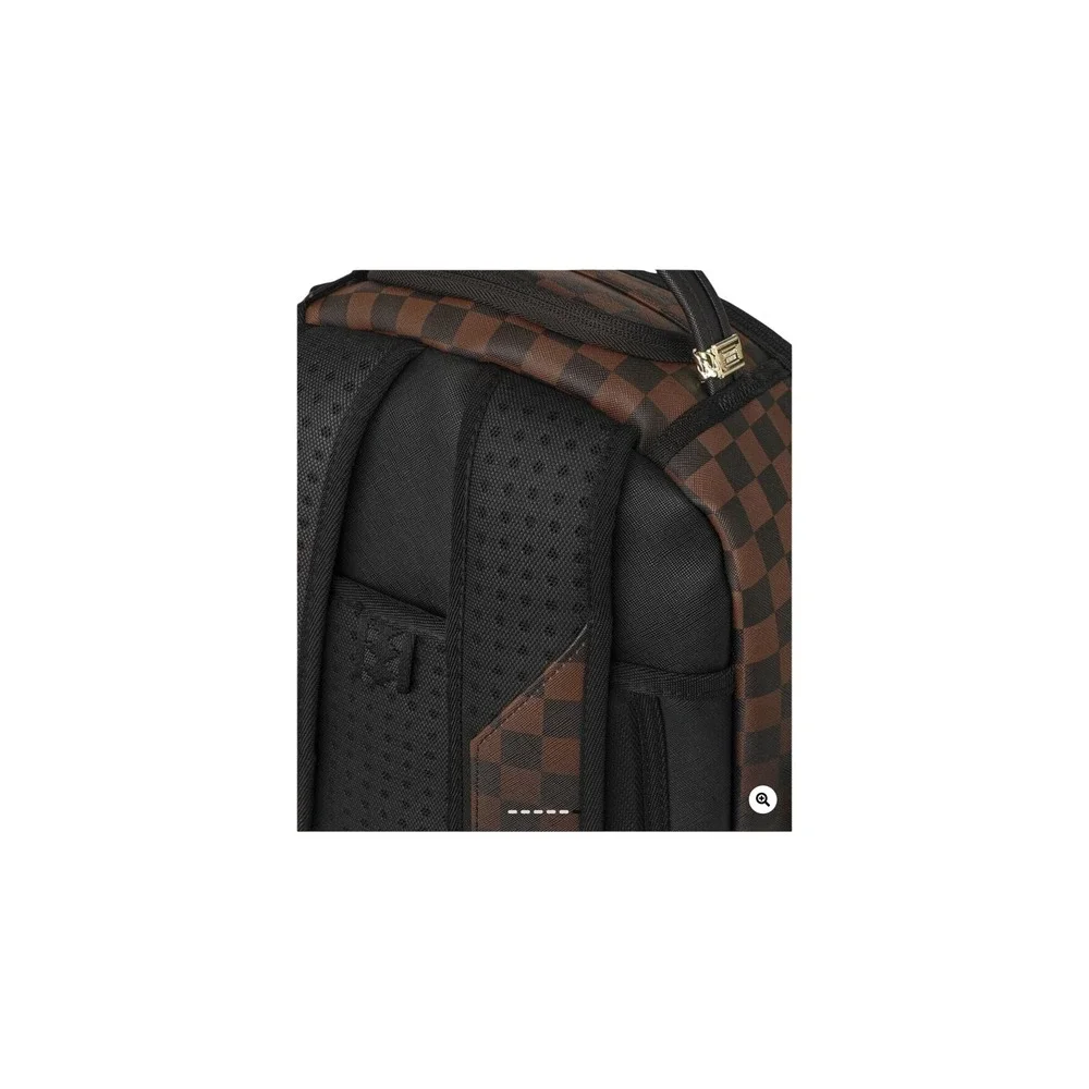 Sprayground Shark Central DLXV Backpack Brown Checker Limited Edition